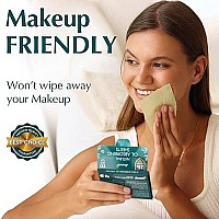 Natural Green Tea Blotting Paper For Oily Skin - 25%Larger Sheets (47X3A) - 300 Oil Blotting Sheets For Face - Makeup Friendly - Easy Dispensing