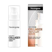 Neutrogena Rapid Firming Collagen Triple Lift Face Serum, Hydrating Serum with Collagen & AHP Amino Acid to visibly Firm & Smooth Skin, Lightweight, Mineral Oil- & Dye-Free, 1 fl. oz