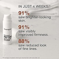 Neutrogena Rapid Firming Peptide Multi Action Depuffing & Brightening Eye Cream, Hydrating & Fragrance-Free Eye Firming Cream to visibly Reduce Fine Lines & Puffiness, 0.5 fl. oz