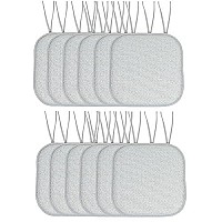 Chair Cushion Memory Foam Pads With Ties Honeycomb Pattern Slip Non Skid Rubber Back Rounded Square 16 X 16 Seat Cover