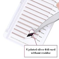 Volume Lash Extensions 007Mm C Curl 8-14Mm White Lashes Fadvan Colored Eyelash Extensions Easy Fan Colored Lashes 2D-10D Easy Fan Lash Self Fanning Lashes Professional Use (White-C, 8-14Mm))