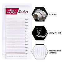 Volume Lash Extensions White Eyelash Extensions 007Mm Easy Fan Lashes D Curl 15-20Mm Mixed Tray Colored Eyelash Extensions Fadvan Lashes Easy Fan Colored Lashes (White-D, 15-20Mm)