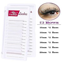 Volume Lash Extensions White Eyelash Extensions 007Mm Easy Fan Lashes D Curl 15-20Mm Mixed Tray Colored Eyelash Extensions Fadvan Lashes Easy Fan Colored Lashes (White-D, 15-20Mm)