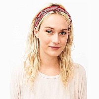 Jesries 12 Pack Headbands For Women Boho Printed Non Slip Hair Band Sport Yoga Running Elastic Sweat Hair Wrap For Girls