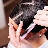 3 Pieces Hair Styling Comb Set, Includes Hair Brush Teasing Fluffy Hair Brush, Rat Tail Comb Teasing Comb And Triple Teasing Comb For Women Back Combing Hair (Purple And Black, Pink, Red And Black)