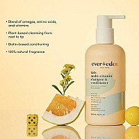 Evereden Kids Shampoo And Conditioner 2 In 1: Fresh Pomelo, 101 Fl Oz Plant Based And Natural Kids Skin Care Non-Toxic And Organic Ingredients Multi-Vitamin Skin Care For Kids