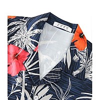 Aptro Mens Hawaiian Shirt 4 Way Stretch Floral Relaxed Fit Tropical Shirts F056 Xl