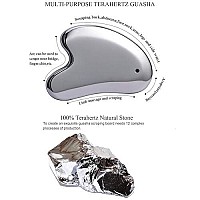 SAEEYCUE Terahertz Stone Gua Sha Scraping Tools Lymphatic Drainage Massager Facial Energy Beauty Tools