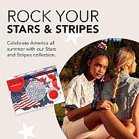 Invisibobble Sprunchie Spiral Hair Ring - 2 Pack, Americana - Athleisure Duo - Scrunchie Stylish Bracelet, Strong Elastic Grip Coil Accessories For Women - Gentle For Girls Teens And Thick Hair