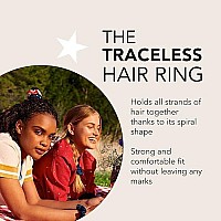 Invisibobble Sprunchie Spiral Hair Ring - 2 Pack, Americana - Athleisure Duo - Scrunchie Stylish Bracelet, Strong Elastic Grip Coil Accessories For Women - Gentle For Girls Teens And Thick Hair