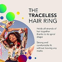 Invisibobble Sprunchie Spiral Hair Ring - 2 Pack, Be You - Athleisure Duo - Scrunchie Stylish Bracelet, Strong Elastic Grip Coil Accessories For Women - Gentle For Girls Teens And Thick Hair