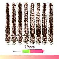 The Bohobabe Pre-Twisted Passion Twist Crochet Hair 20 Inch Long Pre-Looped Crochet Passion Twist Braiding Hair 8 Packs Soft Bohemian Twists (27)