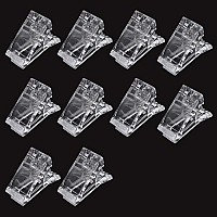 Nmkl38 10Pcs Nail Tips Clip For Quick Building Polygel Plastic Finger Extension Uv Led Builder For Diy Manicure Nail Art