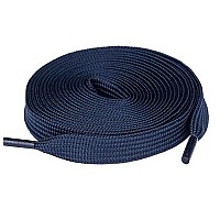 Olukssck 1 Pair Flat Shoe Laces For Sneakers, 25 Wide Athletic Shoelaces Navy Blue 36 Inch(91Cm)