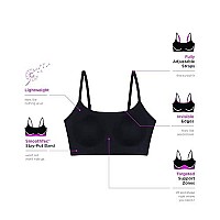 Maidenform Pure Comfort Bralette With Smoothing Fit, Wireless Bra, No-Roll Lightweight T-Shirt Bra For Everyday Wear, Venetian Purple, Small