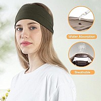 10 Pack Wide Headbands For Women Girls, Workout Yoga Running Womens Headbands Boho Hair Bands For Womens Hair, Non Slip Sweat Head Bands Thick Head Wrap Hair Wrap(Solid Headbands)