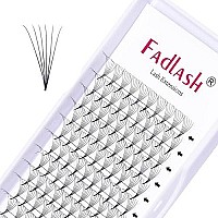 Premade Lash Fans 6D 007 Volume Eyelash Extensions C Curl 9Mm Volume Lashes Premade Pro Ponit Middle Stem Lash Extension Supplies (6D-007-C, 9Mm)