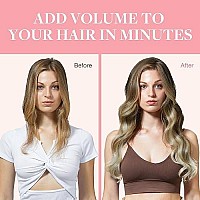 Goo Goo Hair Extensions Clip In Human Hair 20 Inch 120G 7Pcs Ombre Ash Brown To Platinum Blonde Real Clip In Hair Extensions Natural Remy Hair Straight