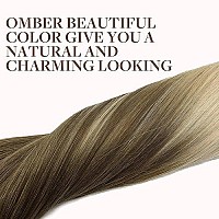 Goo Goo Hair Extensions Clip In Human Hair 20 Inch 120G 7Pcs Ombre Ash Brown To Platinum Blonde Real Clip In Hair Extensions Natural Remy Hair Straight