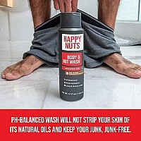 Happy Nuts Body And Nut Wash For Men - Big Wood - Natural Mens Shower Gel - Sandalwood Body Wash