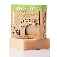 Legends Creek Farm Goat Milk Soap, Moisturizing Cleansing Bar For Hands And Body, Creamy Lather And Nourishing, Gentle For Sensitive Skin, Handmade In Usa (Bergamot Lime, Single)