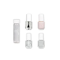 Dazzle Dry Mini Kit 4 Step System - Prima Ballerina, a sheer and milky delicate pink that makes a beautiful French base. (5 Piece Kit)