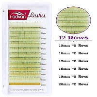 Colored Eyelash Extensions 07 C Curl 15-20Mm Ombre Colored Lash Extensions Yellow Lashes Self Fanning 2D-8D Easy Fan Volume Lash Extensions Color Lash Trays By Fadvan