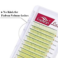 Colored Eyelash Extensions 07 C Curl 15-20Mm Ombre Colored Lash Extensions Yellow Lashes Self Fanning 2D-8D Easy Fan Volume Lash Extensions Color Lash Trays By Fadvan