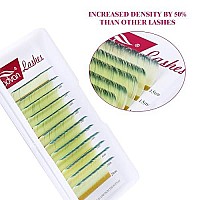 Colored Eyelash Extensions 07 C Curl 15-20Mm Ombre Colored Lash Extensions Yellow Lashes Self Fanning 2D-8D Easy Fan Volume Lash Extensions Color Lash Trays By Fadvan