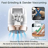 Electric Callus Remover For Feet (With Dander Vacuum Cleaner), Rechargeable Foot Callus Remover Pedicure Tools Foot File, Professional Foot Care Kit Deadskin Remover With 3Heads&2Speed,Lcd Display