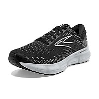 Brooks Glycerin 20 Lightweight Sneakers For Women - Durable And Breathable Air Mesh Upper Offers A Secure Fit Blackwhitealloy 10 B - Medium