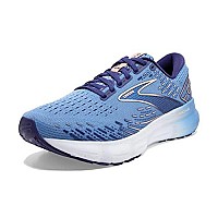 Brooks Glycerin 20 Lightweight Sneakers For Women - Durable And Breathable Air Mesh Upper Offers A Secure Fit Blissful Bluepeachwhite 10 B - Medium