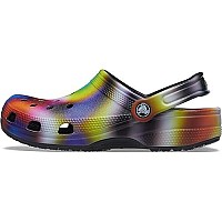 Crocs Unisex-Adult Classic Solar Rainbow Clogs, Solar Rainbow, 6 Women4 Men