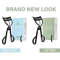 LASH NEXT DOOR Professional Eyelash Curler - Instant Long Lasting Curl, Lifts & Shapes - No Pinching or Creasing. Includes Replacement Pad (in Black)