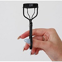 LASH NEXT DOOR Professional Eyelash Curler - Instant Long Lasting Curl, Lifts & Shapes - No Pinching or Creasing. Includes Replacement Pad (in Black)