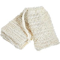 5 Pieces Soap Saver Bag Natural Sisal Exfoliating Soap Pouch For Foaming And Drying The Soap Bars Shower Soap Bag (Beige,10 X 15 Cm)