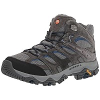 Merrell Mens Moab 3 Mid Hiking Boot, Granite, 105