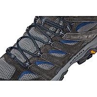 Merrell Mens Moab 3 Mid Hiking Boot, Granite, 105