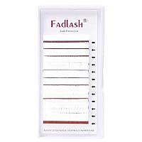 Colored Lash Extensions D Curl Easy Fan Volume Lashes White Lash Extensions Colored Eyelash Extensions Volume Lash Extensions Self Fanning Eyelash Extensions (White-007D, 18Mm)