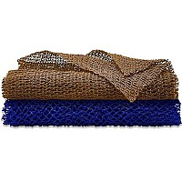 2 Pieces African Net Sponge Exfoliating Net African Body Scrubber Bath Rag Washcloth Towel Shower Body Back Scrubber Skin Smoother For Daily Use Or Stocking Stuffer (Blue, Army Green)