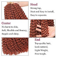 Leeven 1 Pack Copper Red Passion Twist Hair 30 Inch Water Wave Crochet Braids Hair For Distressed Butterfly Locs 350 Synthetic Hot Water Setting Passion Twists Hair Extensions