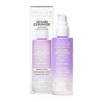 Pacifica Beauty, Vegan Ceramide Barrier Repair Face Lotion, Hydrating, Lightweight Moisturizer, For Dry Skin, Dermatologist Tested, Safe for Sensitive Skin, Fragrance Free, 100% Vegan + Cruelty Free