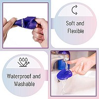 Slick- Silicone Facial Cleansing Brush, 4 Pack, Silicone Face Scrubber, Face Brush, Face Scrubber Exfoliator, Face Cleansing Brush, Exfoliating Brush, Face Wash Brush, Silicone Face Brush