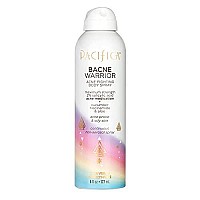 Pacifica Beauty Bacne Warrior Acne Fighting Body Spray for Body and Back, 2% Salicylic Acid, Niacinamide, Cucumber & Aloe, Sensitive Skin Approved, 100% Vegan and Cruelty Free, Clear, 6 Fl Oz