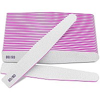 Nail Files 8080 Grit, 12Pcs Nail File For Poly Nail Extension Gel Emery Boards Nail File For Acrylic Nails Coarse Nail File For False Nails Manicure Pedicure Tools For Home Salon