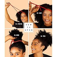 Bunzee Bands - Thick Hair Ties For Natural Hair - Curly Hair Accessories For Women - Patented Adjustable Hair Ties For Thick Hair - Perfect For Ponytails, Buns, Soft Locs, Dreads Afro Puffs