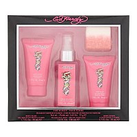 Ed Hardy Women's Perfume Gift Set - 4 Piece Pink Collection