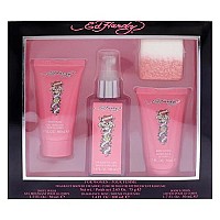 Ed Hardy Women's Perfume Gift Set - 4 Piece Pink Collection