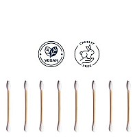 Clean Skin Club Clean Swabs, 2 Pack, 1000 Total Count, One Pointed Tip, Biodegradable Organic Cotton Bamboo, Makeup Nail Polish Eyelinertouch-Ups, Ear Cleaning Qtips, Sterile, Hypoallergenic