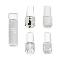 Dazzle Dry Mini Kit 4 Step System - Fine China, a sheer milky white. Simple and clean. (5 Piece Kit)